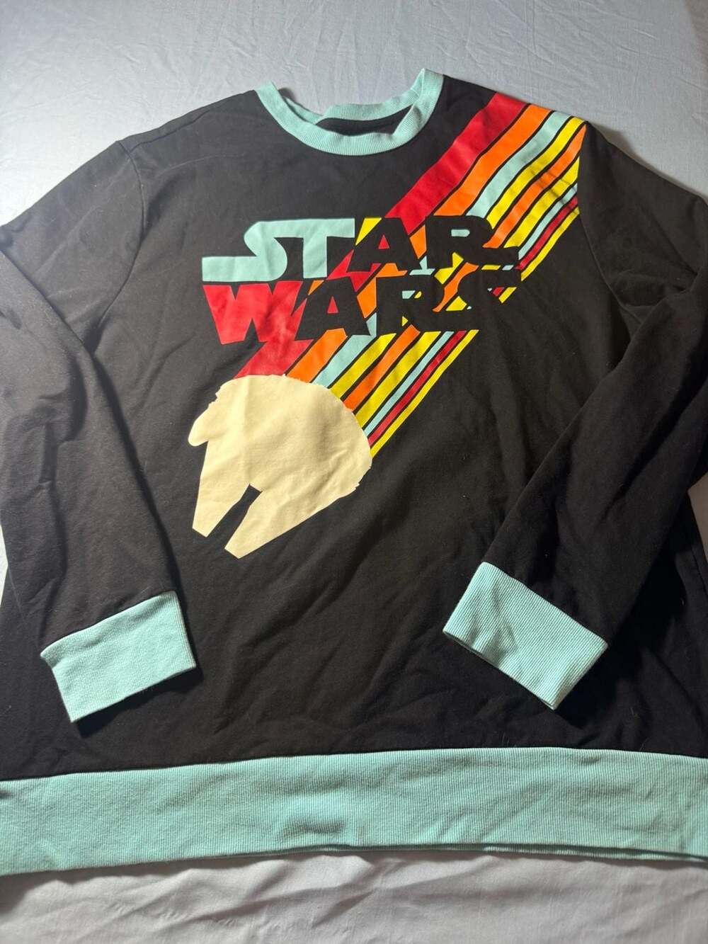 Disney Star Wars Millennium Falcon Retro Sweatshirt Adult XL